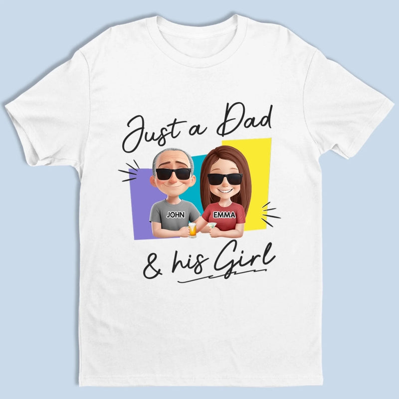 Custom Unisex T-shirt, Premium T-shirt, Hoodie - Personalized Father's Day Birthday Gifts For Dad - Best Girl, Best Dad, Best Life