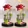 Custom Light Up Eternal Rose In Glass Dome - Personalized Anniversary Wedding Gifts For Husband And Wife, Him And Her - Together, We Blossom