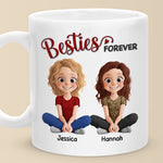 Custom Name Besties Forever Gifts for Friends - Personalized Mugs