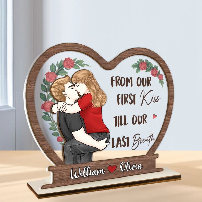 Custom Wood & Acrylic Plaque - Personalized Anniversary Wedding Gifts For Husband And Wife, Him And Her - You’re The One I Want