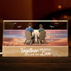 Custom Acrylic LED Night Light - Personalized Anniversary Wedding Gifts For Husband And Wife, Him And Her - Built With Love, Enjoyed Together