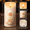 Custom 3D Inflated Effect Printed LED Candle - Personalized Christian Gifts For Women, Men, All Believers, Jesus Lovers - Light Of Faith And Hope