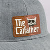 Leather Patch Hat -  Birthday Gifts For Cat Lovers, Cat Dad - The Catfather