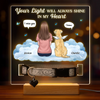 Custom Pet Loss Memorial Light - Personalized Pet Memorial Gifts For Dogs, Cats - Always In My Heart