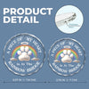Circle Glass Ornament - Christmas Memorial Sympathy Gifts For Dogs, Cats - Paws Over The Rainbow