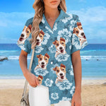 Custom Pet Photo Tropical Dog Gifts for Dog Lovers - Personalized Hawaiian Shirt
