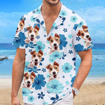Custom Pet Photo Tropical Gifts for Dog Lovers - Personalized Hawaiian Shirt