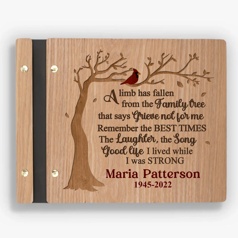 Custom Wooden Scrapbook - Personalized Memorial Sympathy Gifts For Loss Of Mom, Dad - Miss You Every Day