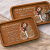 Custom Wooden Valet Tray - Personalized Anniversary Wedding Gifts For Husband And Wife, Him And Her - Love You More Everyday, Couple Birthday Gifts For Him And Her