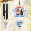 Custom Wind Chime With Acrylic Charms - Personalized Pet Memorial Gifts For Dogs - Pawprints On My Soul