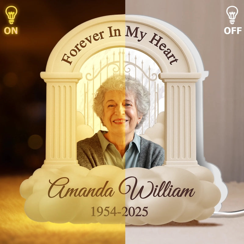 Custom Photo Memorial Gifts - Personalized Custom Shaped Light Box