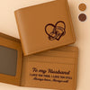 Custom Engraved Bifold Leather Wallet Two Sides - Personalized Anniversary Wedding Gifts For Husband And Wife, Him And Her - I Love You Then, I Love You Still