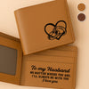 Custom Engraved Bifold Leather Wallet Two Sides - Personalized Anniversary Wedding Gifts For Husband And Wife, Him And Her - I Love You Then, I Love You Still