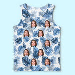 Custom Baby and Dog Photo Couple Gifts - Personalized 3D Tanktop
