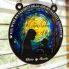 Custom Window Hanging Suncatcher Ornament - Personalized Pet Memorial Gifts For Dogs - Paws Forever Imprinted On My Soul