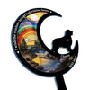 Custom Stain Glass Style Acrylic Garden Stake - Personalized Pet Memorial Gifts For Dogs - I Carry Your Love Wherever I Go