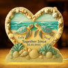 Custom Shaped Light Box - Personalized Anniversary Wedding Gifts For Husband And Wife, Him And Her - Turtley In Love With You