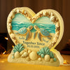 Custom Shaped Light Box - Personalized Anniversary Wedding Gifts For Husband And Wife, Him And Her - Turtley In Love With You