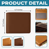 Custom Engraved Bifold Leather Wallet Two Sides - Personalized Anniversary Wedding Gifts For Husband And Wife, Him And Her - Love You Now And Always