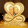Custom Photo Shaped Light Box - Personalized Anniversary Wedding Gifts For Husband And Wife, Him And Her - Our Love, Our Forever