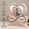 Custom Photo Shaped Light Box - Personalized Anniversary Wedding Gifts For Husband And Wife, Him And Her - Our Love, Our Forever