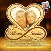 Custom Photo Shaped Light Box - Personalized Anniversary Wedding Gifts For Husband And Wife, Him And Her - Our Love, Our Forever