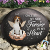 Custom Photo Printed Rock - Personalized Pet Memorial Gifts For Dogs, Cats - Love Lives On Forever