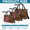 Custom Leather Handbag - Personalized Mother's Day Gifts For Mother, Grandmother - From My Heartbeat To Yours
