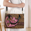 Custom Leather Handbag - Personalized Mother's Day Gifts For Mother, Grandmother - From My Heartbeat To Yours