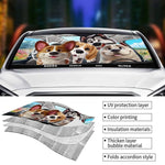 Custom Name Dog Lover Gifts - Personalized Auto Sunshade