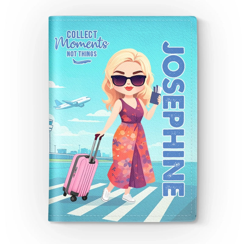 Custom Passport Cover, Passport Holder - Personalized Summer Vacation And Travel Gifts For Women, Men - Live For The Moments