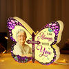 Custom Photo Shaped Light Box - Personalized Memorial Sympathy Gifts For Loss Of Mom, Dad - Forever Missed, Forever Loved