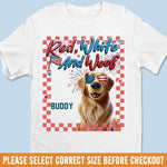 Custom Name Patriotic Dog Gifts for Dog Lovers - Personalized Apparel