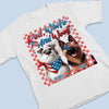 Custom Unisex T-shirt, Premium T-shirt, Hoodie - Personalized 4th Of July Gifts For Dog Lovers, Dog Dad And Mom - Born To Be Pawsome