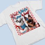Custom Name Patriotic Dog Gifts for Dog Lovers - Personalized Apparel