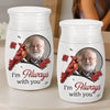 Custom Photo Decorative Urn - Personalized Memorial Sympathy Gifts For Loss Of Mom, Dad - I'm Always With You