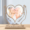 Custom Photo Wood & Acrylic Plaque - Personalized Anniversary Wedding Gifts For Husband And Wife, Him And Her - Together Is Everything