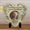 Custom Photo Heart Shaped Memorial Stone - Personalized Memorial Sympathy Gifts For Loss Of Mom, Dad - Memories Last Forever