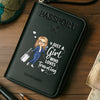 Custom Passport Wallet, Passport Holder - Personalized Summer Vacation And Travel Gifts For Women, Men - Passport Ready, World Waiting