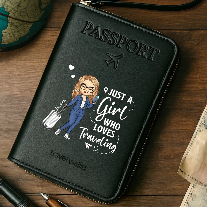 Custom Passport Wallet, Passport Holder - Personalized Summer Vacation And Travel Gifts For Women, Men - Passport Ready, World Waiting