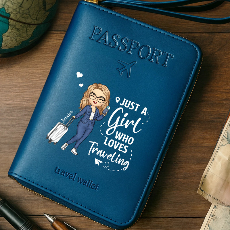 Custom Passport Wallet, Passport Holder - Personalized Summer Vacation And Travel Gifts For Women, Men - Passport Ready, World Waiting