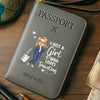 Custom Passport Wallet, Passport Holder - Personalized Summer Vacation And Travel Gifts For Women, Men - Passport Ready, World Waiting