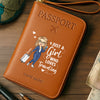 Custom Passport Wallet, Passport Holder - Personalized Summer Vacation And Travel Gifts For Women, Men - Passport Ready, World Waiting