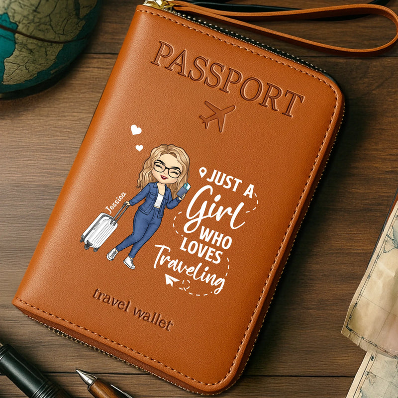Custom Passport Wallet, Passport Holder - Personalized Summer Vacation And Travel Gifts For Women, Men - Passport Ready, World Waiting
