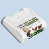 Custom Unisex T-shirt, Premium T-shirt, Hoodie - Personalized Garden Gifts For Gardeners, Dog Lovers, Dog Dad And Mom - Gardening And Dog Cuddles All I Need