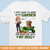 Custom Unisex T-shirt, Premium T-shirt, Hoodie - Personalized Garden Gifts For Gardeners, Dog Lovers, Dog Dad And Mom - Gardening And Dog Cuddles All I Need