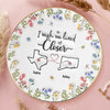 Custom 3D Inflated Effect Printed Full-Print Round Jewelry Dish - Personalized Best Friend Birthday Gifts For Women - I Wish We Lived Closer