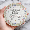Custom 3D Inflated Effect Printed Full-Print Round Jewelry Dish - Personalized Best Friend Birthday Gifts For Women - I Wish We Lived Closer