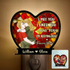 Custom Wood And Acrylic Night Light - Personalized Anniversary Wedding Gifts For Husband And Wife, Him And Her - Forever Yours