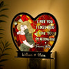 Custom Wood And Acrylic Night Light - Personalized Anniversary Wedding Gifts For Husband And Wife, Him And Her - Forever Yours